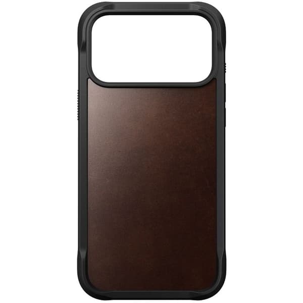Läderfodral - NOMAD - iPhone 17 Pro Max - Rustik Brun - Robust Skydd - Elegant Brun svart