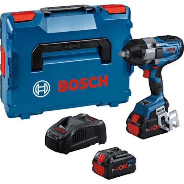 18V GDS18V-1000 Professionella skiftnycklar + 2 Procore 5,5 Ah batterier + laddare + L-Boxx - BOSCH - 06019J8303