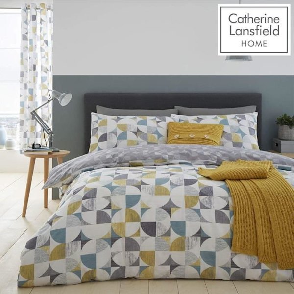 Sängkläder för Doppelfynd - Catherine Lansfield - Retro Cirklar - Polycotton - Flerfärgad - Dubbel Flerfärgad