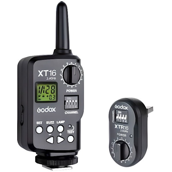 Sändare-mottagarsats - Godox - XT16 - 2,4 GHz - 50m räckvidd - Canon/Nikon/Pentax/Olympus-kompatibel
