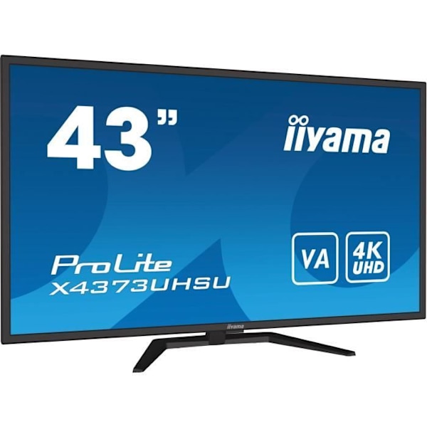 PC-skärm - IIYAMA - X4373UHSU-B1 - 43" VA LED 4K 3840 x 2160 - 3ms - 60Hz - 2 x HDMI 1 x DP 1x mini DP