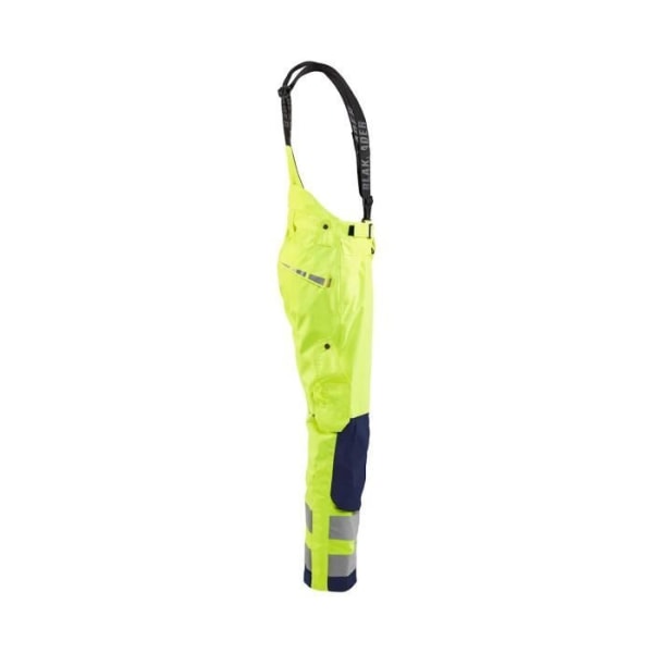 Blaklader High Visibility Hardshell Bib Arbetsbyxor Neongult/marinblå 56