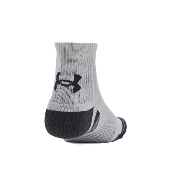 Under Armour UA Performance Tech 3pk Qtr strumpor VIT/GRÅ/ SVART M