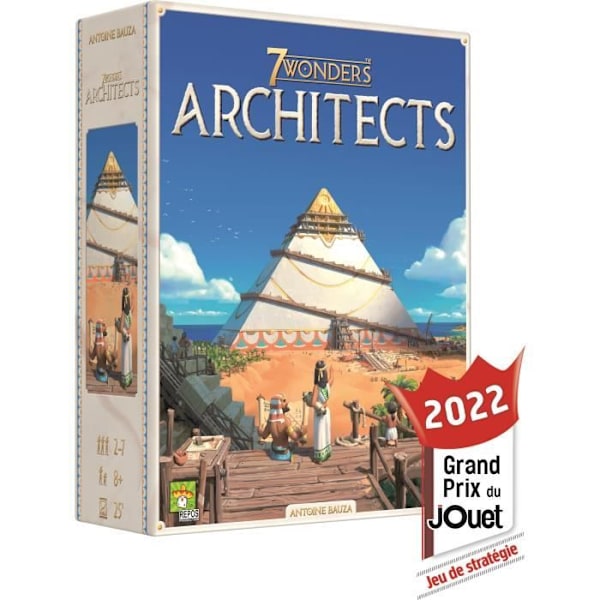 ASMODEE - 7 Wonders: Arkitekter - Ålder: 8+ - Antal spelare: 2-7 - Blandat - 25 minuter Flerfärgad