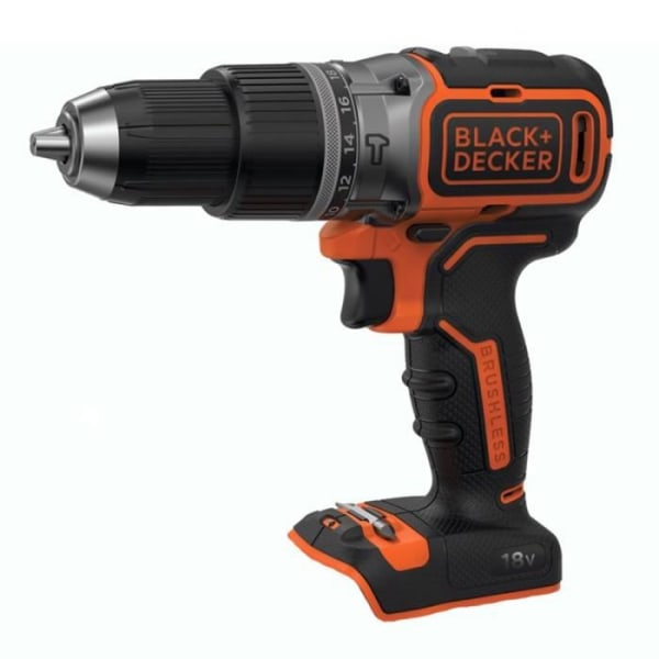 Black and Decker - 18 V Litium 52 Nm sladdlös borrhammare utan batteri och laddare - BL188N-XJ