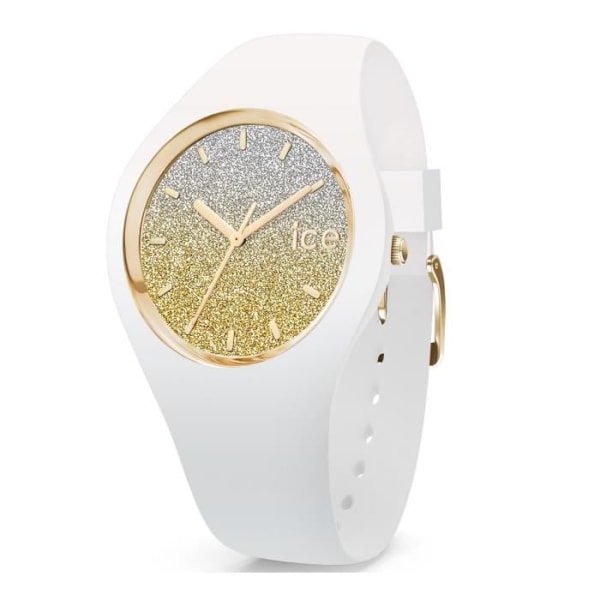 Ice-Watch - ICE lo Vitguld - Damarmbandsur med silikonband - 013428 (Liten) Vit