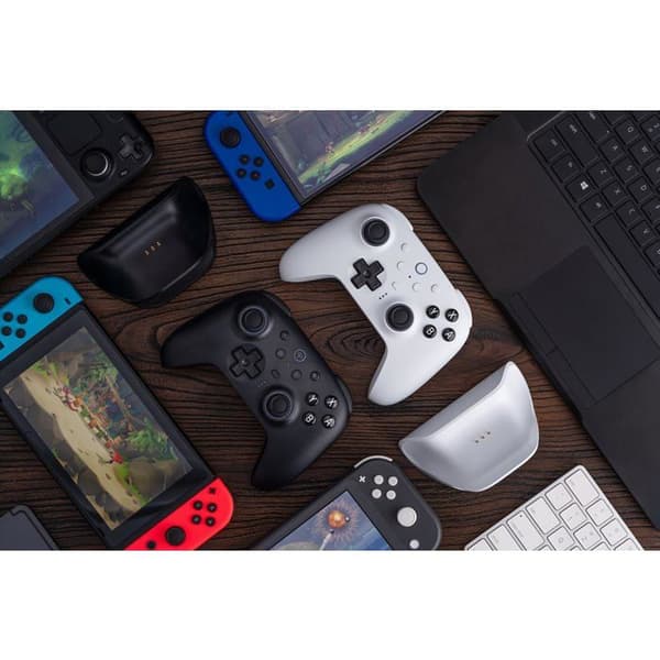 8BitDo Ultimate 2 Bluetooth - Switch 1 & 2 / PC Windows - Vit utgåvan Vit