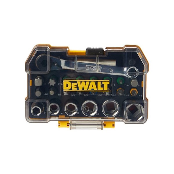 Hyls- och skruvmejselbitssats - DEWALT - DT71516 - 24 delar - Pozidriv, Phillips, Torx, hexagonal