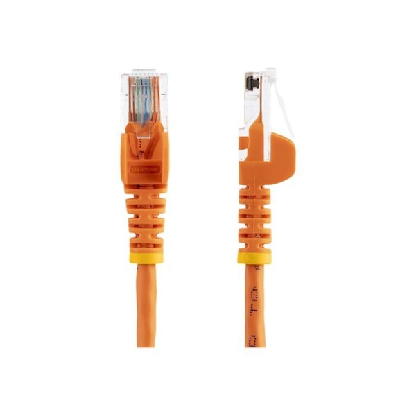 STARTECH Cat5e UTP nätverkskabel utan krok, 3m - Ethernet-kabel RJ45 anti-snag - M / M - Orange