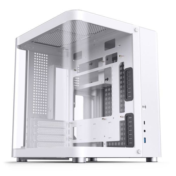 Micro-ATX-chassi - Jonsbo - TK-1 2.0 - Vit - GPU 280 mm - Kylare 240 mm Vit