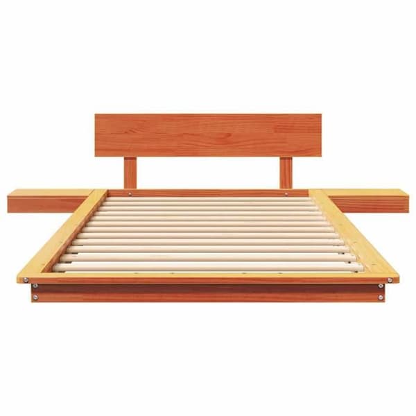 vidaXL Sängram Brun 90 x 190 cm trä 872424