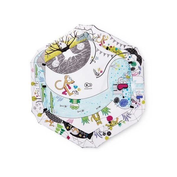 Kinderkraft SMARTPLAY lekmatta - Lekhagefunktion - Leksaker ingår - CE EN 71-1 standard Flerfärgad
