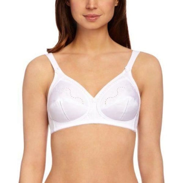 Triumph Doreen Cotton - Everyday BH - Trådlös - Vanlig - Dam - Vit - 105D (Tillverkarstorlek: EU 90D) - 90B