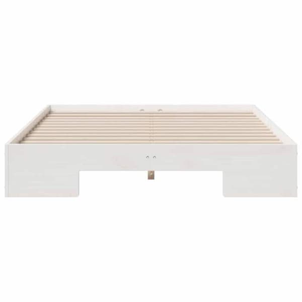 vidaXL Sängram Vit 120 x 200 cm 873032