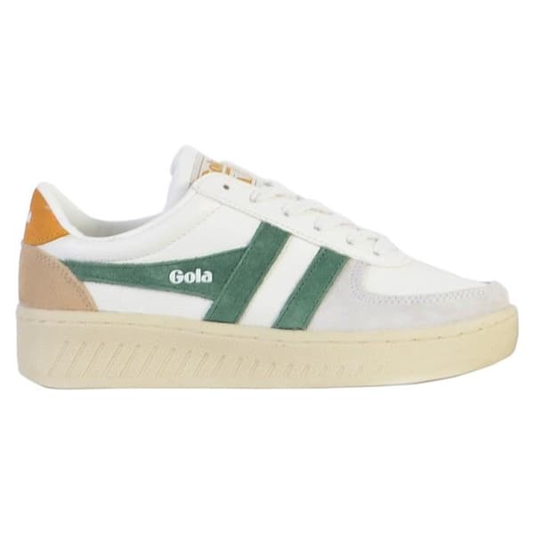 Basket Cuir Gola Grandslam Trident - Vit/Grön/Sol Vit/grön/sol 40