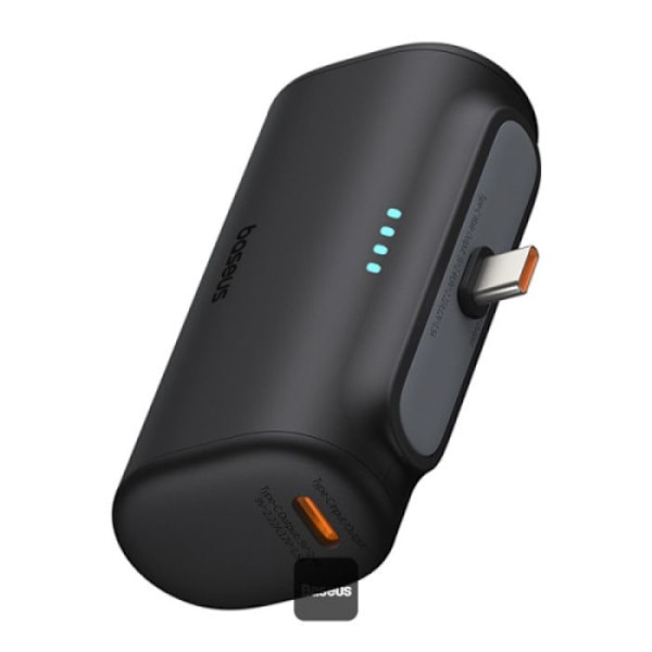 Snabb laddnings externbatteri OS-Baseus Compact Type-C Edition 5000mAh 20W Cluster Svart