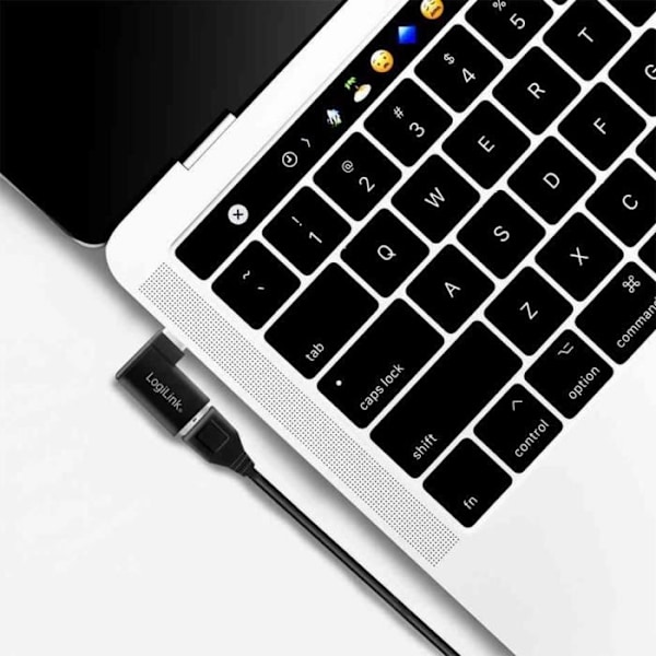 USB 3.2-adapter, USB-C hane-USB-A hona, svart