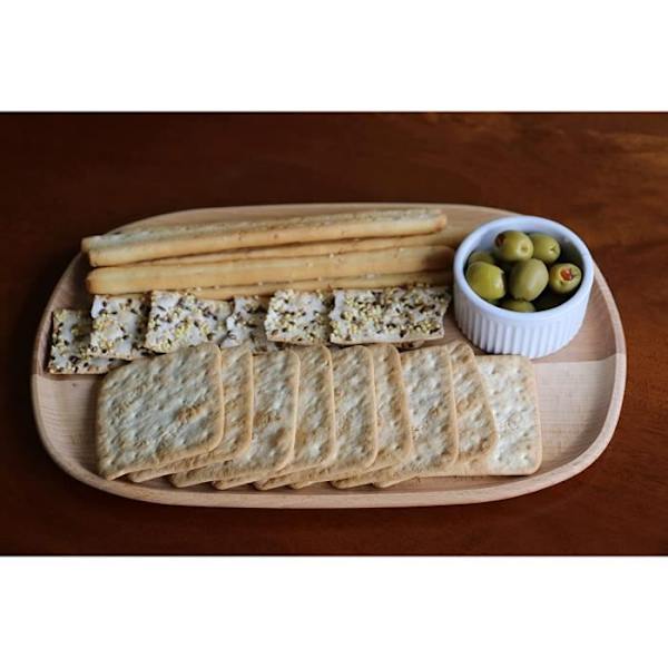 efo Oval serveringsbricka i trä - Tallrik av bokträ - Ett utmärkt alternativ som ostbricka - storlek 31x20x2 cm naturligt trä