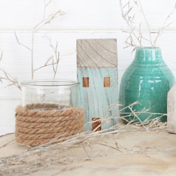 Jute Snöre - Relaxdays - 10046051 - Paket med 2 Stövlar - 10 m var - Biologiskt nedbrytbart - Gör-det-själv ljusbrun