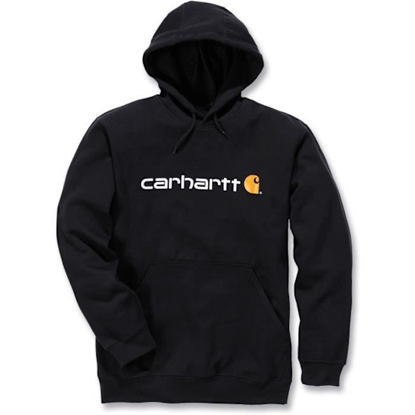 Hoodie - CARHARTT - S1100074001L - Svart - 50% bomull - Lättstående passform Svart M