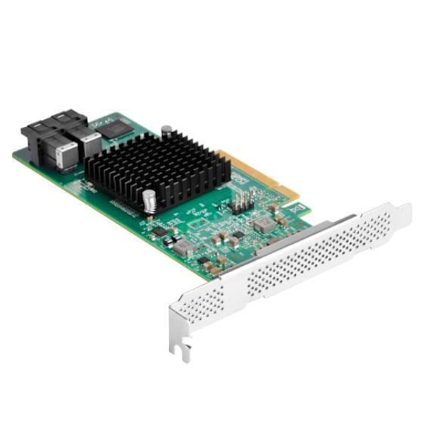 SilverStone SST-ECS05 SAS/SATA expansionskort med PCI-E Gen 3.0ï¼ˆx8ï¼ ‰ och 64 Gbps bithastighet och 2x Mini-SAS HD SFF-8643-kontakter