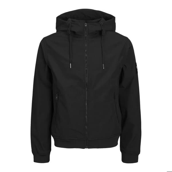 Plus size Jack & Jones Basic Softshell sweatshirt svart XXXXXXL