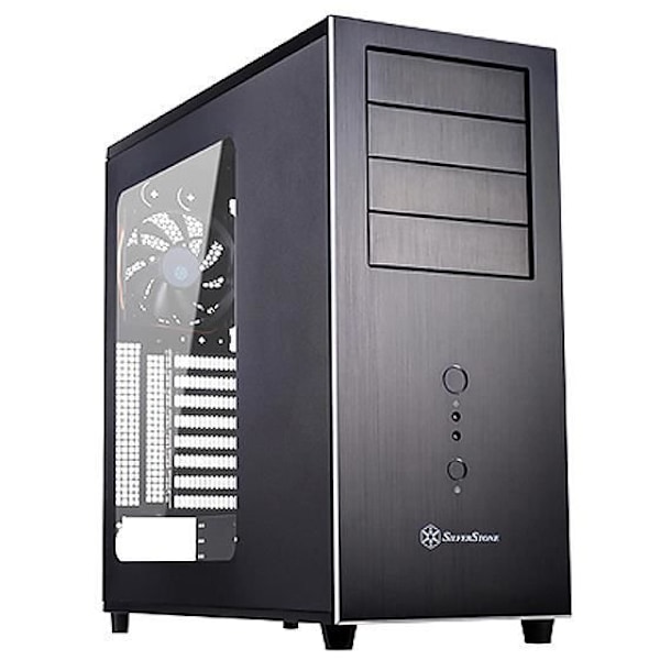 SSI-CEB ATX SILVERSTONE SST-TJ04B-E Mid Tower PC-fodral - Svart