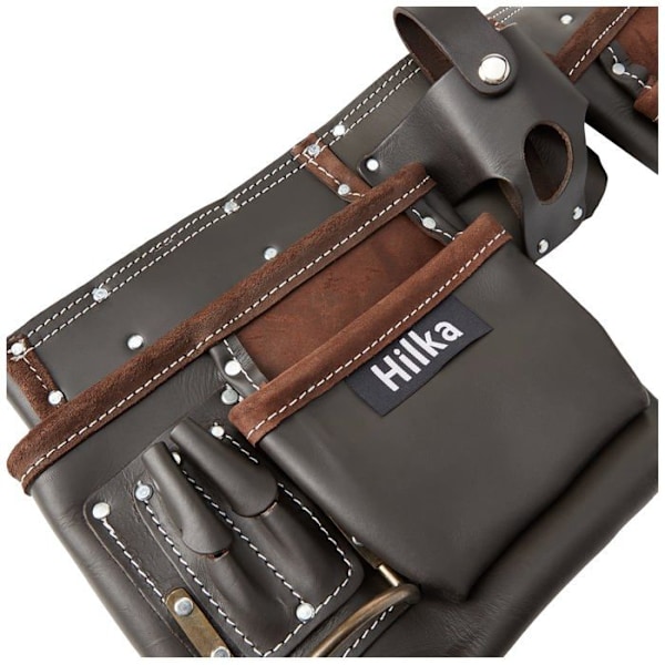 Hilka - 77705002 - Heavy Duty Oljegarvat läder dubbelt verktygsbälte