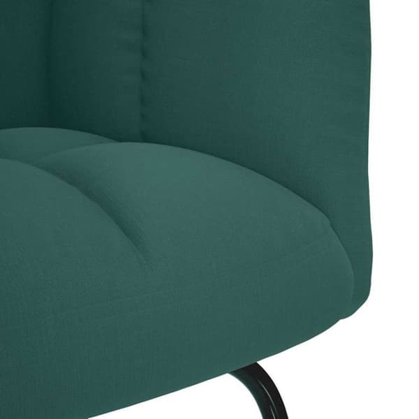 Gungstol - Mörkgrön - 100% polyester - 1 plats - Modern design Mörkgrön