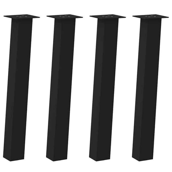 vidaXL Consolbordben 4 delar Svart 72 cm Stål 4012504