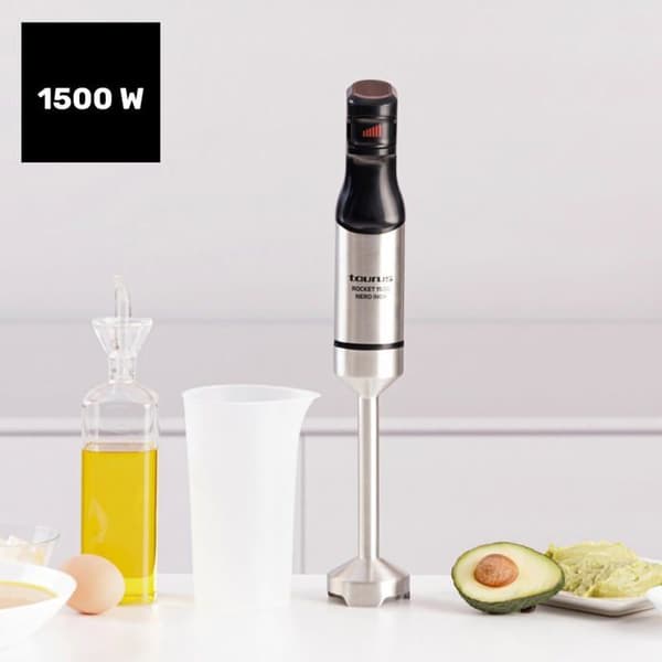 Handmixer - TAURUS - Rocket Nero Inox - 1500W - Ergonomisk - Stänksäker