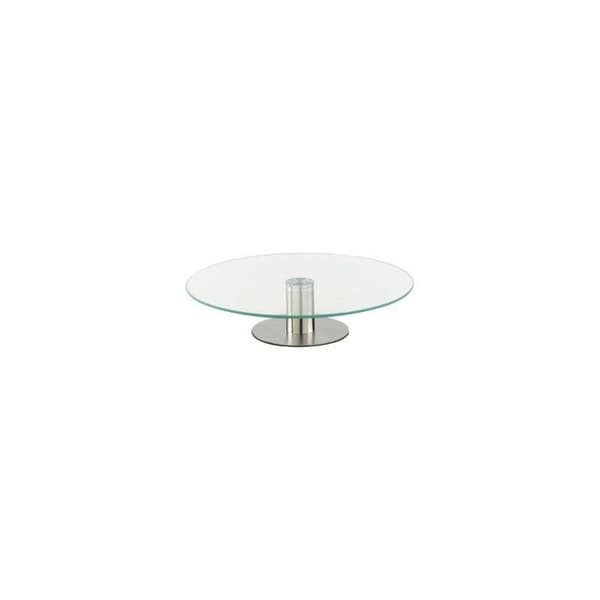 Roterande glasplatta - D 30 cm Transparent