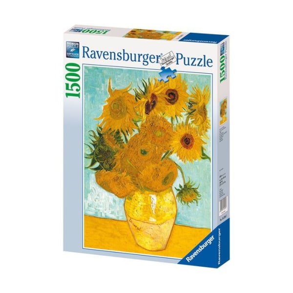 Pussel Solrosorna - RAVENSBURGER - Vincent Van Gogh - 1500 bitar - Blandat Gul Blå Brun