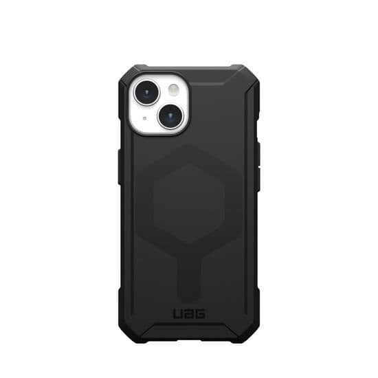Coque - UAG - Essential Armor - iPhone 15 Plus - Svart - Förstärkt skydd - MagSafe Svart