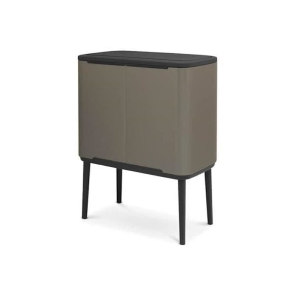 Bo Touch bin Tri 3 x 11 Liter Platinium, Brabantia Brown