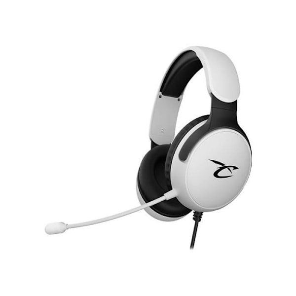 Subsonic - Astra gaming headset för PS5 PS4 PC Xbox, HP 40 mm gaming headset, lutande mikrofon, volymjustering, vit och svart mute