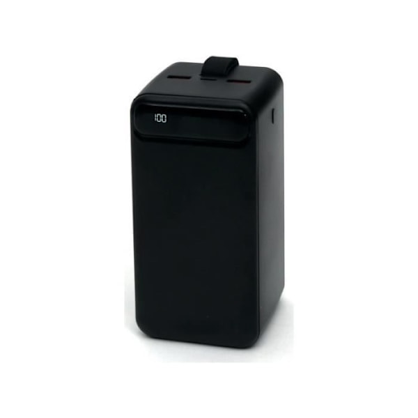 Backup batteri 50000mAh PD Quick Charge LED Display med LED Torch Platinet Black Svart