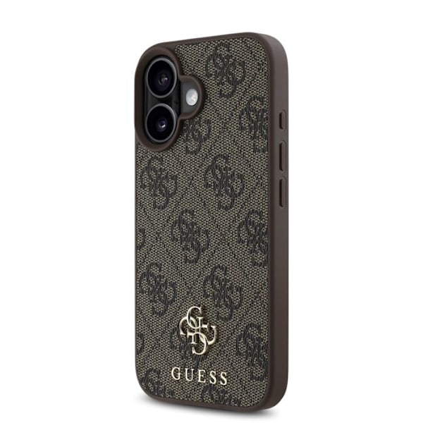 Coque för iPhone 16 - Guess Hardcase 4G Classic MagSafe (GUHMP16SP4SM4MW) - Brun brun