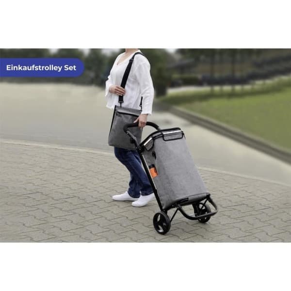 Isolerad shoppingvagn - Maximex - 38L - Grå - Polyester - Inre ficka Grå