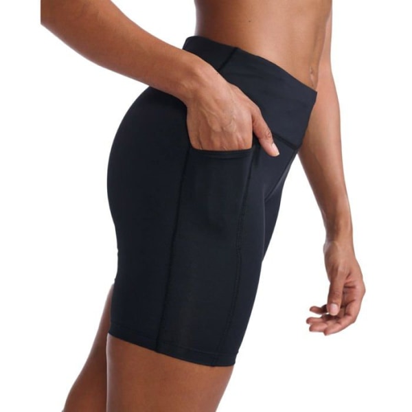 2xu - WA6684B - Aero Mid-Rise Comp 6 tum Shorts - Shorts - Aero Mid-Rise Compression Shorts 6" - Damer Svart silver XL