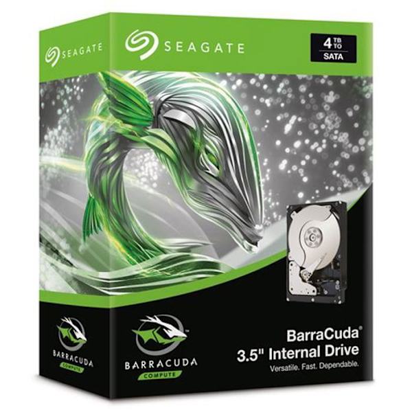 Seagate BarraCuda ST4000DM004 4TB intern hårddisk Silver - 0763649105252