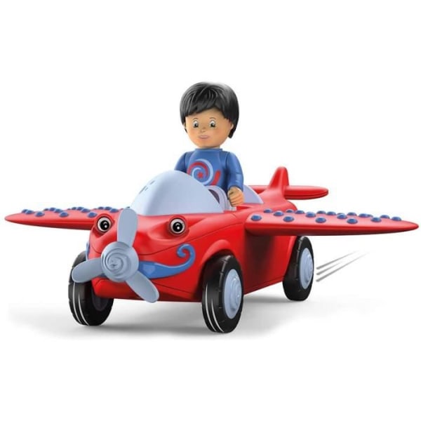 SIKU Toddys monteringsbara flygplan - Leo Loopy - Ljud och ljus - Mobil figur - Vit