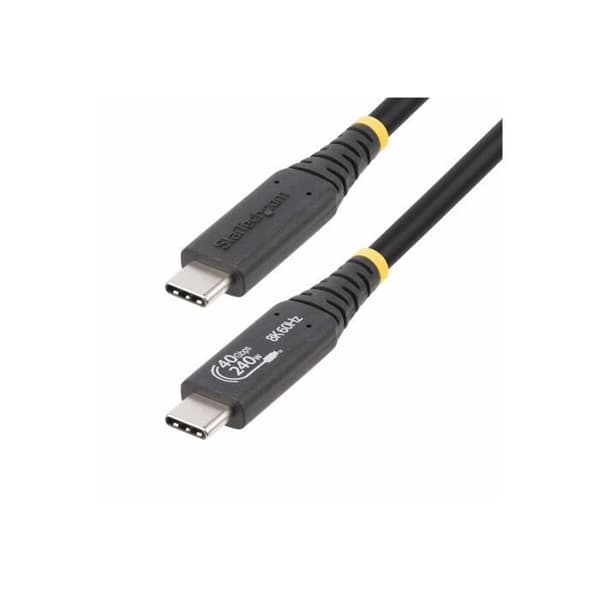 - StarTech.com - StarTech.com USB4-kabel 1m, USB-C USB-IF-certifierat, 40Gbps, PD - USB-kabel - 24 pin USB-C (M) till 24 pin