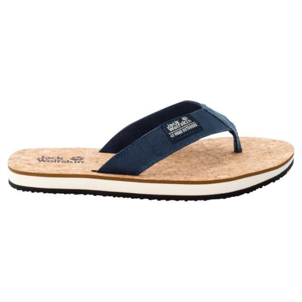 Flip flops dam - Jack Wolfskin - Ecostride 2 - Ljus kork - Blå/kork - Storlek 37 Blå/kork 43