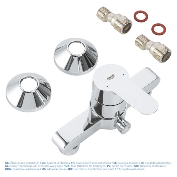 Duschblandare - Grohe - BauEdge 23333000 - Kromad - Enhandsgrepp - Vattensparande Krom