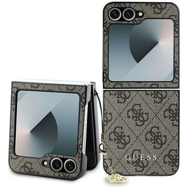 Telefonfodral - Guess - Galaxy Z Flip 6 - Brun - Syntet - Charmfodral Brun