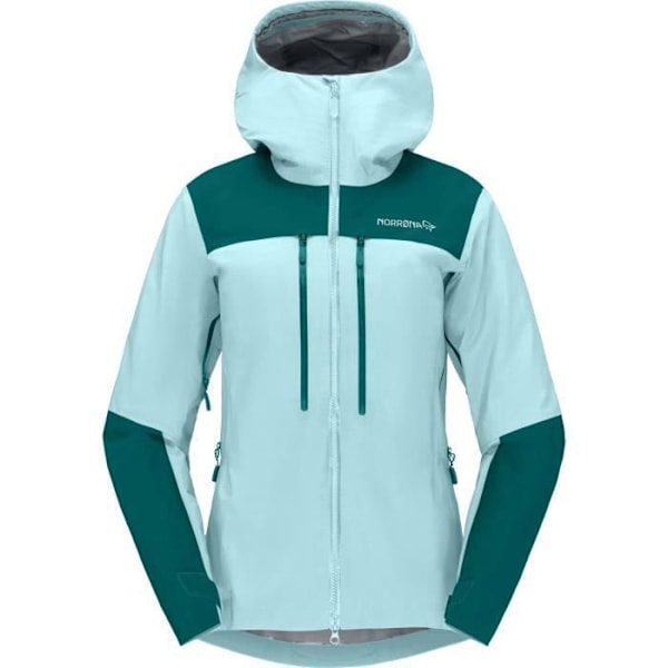 Kläder för bergsklättring - Norrona - Trollveggen - Gore-tex Pro - Vattentät - Andningsbar - Dam Blå jag
