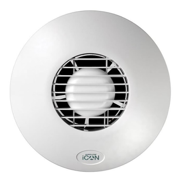 Airflow iCON60 - Cirkulär frånluftsfläkt för stort badrum, tvättstuga och kök - iCON 60 Mörkbrun