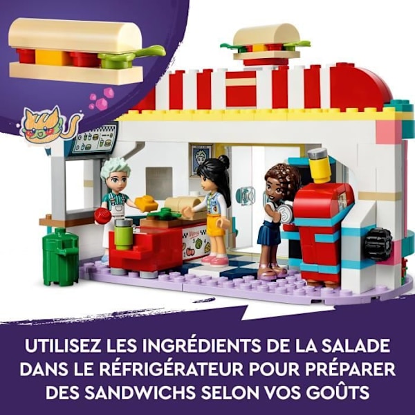 LEGO® Friends 41728 The Downtown Snack, Leksaksbarn 6 år, Minidockor Liana, Aliya Flerfärgad