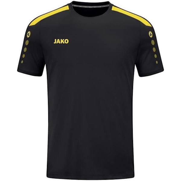 Jako Power barntröja - Svart/Citrongul - 11/12 år - 100% återvunnen polyester - Keep Dry-funktion Svart/Citrongul 9-10 år gammal